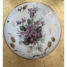 Шкатулка Фиалки Букет Франция винтаж  большая 15,5 см