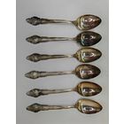 Ложка Столовая мельхиор МНЦ. СССР. одним лотом 6 шт.