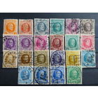 БЕЛЬГИЯ \287\1922-27г король Альберт 22шт. гаш