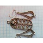 Прекрасная филигрань:подвеска и серьги