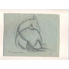 Г.Скрипниченко бумага рисунок уголь  1963год