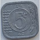 Нидерланды 5 центов 1942 г.