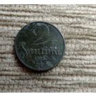 Werty71 Латвия 2 сантима 1926