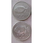 100 крон Исландия,  2001,2006гг.