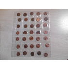 Сб. лот 1-центовиков США.43 шт по годам