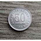 Werty71 Аргентина 50 сентаво 1954