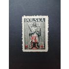 Польша 1947 Марка Mi.442 с надпечаткой в 1947 году "5 Zl" посвященная "Архитектурные памятники Польши" (чистая**) Mi.454 каталог 1.00 евро