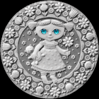 Дзева . Дева , Virgo , серебро , 20 рублей . Знаки Зодиака . Гороскоп. Гараскоп .