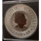 1 доллар 2016 г.   Елизавета 2.  КЕНГУРУ. Юбилейный Выпуск.  УНЦИЯ.  СЕРЕБРО. 999.9 пробы