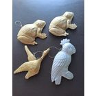 "Дрезденский картонаж". Ёлочные игрушки (30-50-е годы, СССР). Торги с 1 рубля. МЦ.