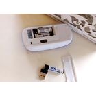 Мышь черная беспроводная радио с передатчиком 2,4 Мгц.