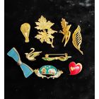 Продажа коллекции! Позолоченные броши Европа, Чехословакия, СССР одним лотом