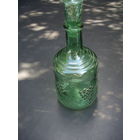 Графин, штоф "Виноградная лоза", СССР 1960 года.Неманское стекло