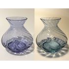 Ваза цветное стекло винтаж СССР 14см неодимовая