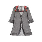 ПЕНЬЮАР ВЕРСАЛЬ, ЦВЕТ ЧЕРНЫЙ. РАЗМЕРЫ: S И M. НОВЫЕ.