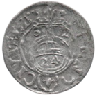 Город Эльблонг /Эльбинг/. Королевство Швеция. 3 полугроша /полторак, паўтарак/ 1632. Густав II Адольф