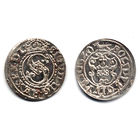 Шеляг 1620, Сигизмунд III Ваза, Рига. Сокращенная дата '6Z0', лиса влево. Штемпельный блеск, красивое коллекционное состояние