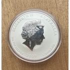 1 доллар 2009 г.   Елизавета 2.  ГОД БЫКА.  СЕРЕБРО. 999 пробы   УНЦИЯ.