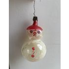 Елочная игрушка снеговик. СССР