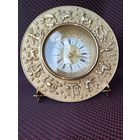 Часы Знаки зодиака настольные (настенные), электромеханические. Рабочие. Бронза. 1,8 кг.