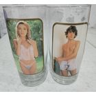 Два стакана ГДР с меняющимся изображением при нагреве