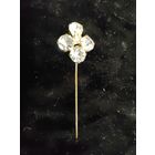 Винтажная брошь иголка Чехословакия, нет наконечника