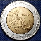 Сан - Марино 500 лир 1989 г. Шестнадцать веков истории.
