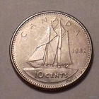 10 центов, Канада 1982 г.