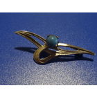 Брошь мельхиор, клеймо МК2, Костромской ювелирный завод, винтаж СССР