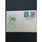 Польша 1958 КПД с полной серией марок "Чемпионат мира по планерному спорту" (спецгашение, перегиб конверта, сзади есть следы от наклеек) Mi.1058-1059 каталог 1.20 евро