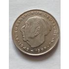 Германия.2 марки 1973 D Теодор Хойс.Первый президент ФРГ.