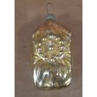 Игрушка ёлочная Новогодние Часы, стекло. ГДР