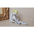 Статуэтка Баскетболистка Перед игрой, Спортсменка - ЗХК Полонне, Полонский завод художественной керамики, СССР