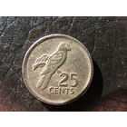Сейшелы. 25 центов.1982. С 20 копеек. Распродажа коллекции. Смотрите другие лоты.