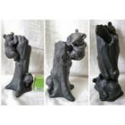 Медвежата на пне, карандашница. Чугунное литьё.