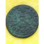 Солид (боратинка) 1660 г. польский герб(голова маленькая), без мц.