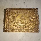 Шикарная антикварная шкатулка. Бронза позолота. Франция.