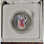 Серебренная монета  10 долларов  Наури