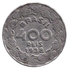 РЕСПУБЛИКА  СОЕДИНЁННЫХ ШТАТОВ БРАЗИЛИИ 400 РЕАЛОВ /РЕЙС/ 1938