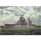 Почтовая карточка "Лёгкий крейсер "Киров" у Кронштадта"