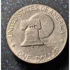 1 доллар. 1976 год. 200 лет США. Луна за Колоколом Свободы.  Распродажа коллекции