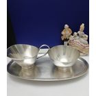 Красивый столовый набор с серебрением в прекрасном состоянии. Куплен в Германии в Советское время.