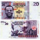 Свазиленд (Эсватини) 20 эмалангени 2017  год UNC