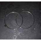 Серьги кольца серебро