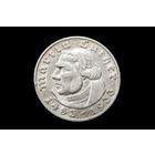 5 марок (рейхсмарки) 1933 г, D. Третий рейх (Германия). "450 лет со дня рождения Мартина Лютера". Штемпельный блеск, редкая!