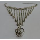 Браслет - кольцо (вечерний слейв-браслет) с кристаллами. Размер кольца регулируется.