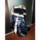 Сапоги женские кожа 38 р