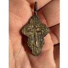 Крестик нательный старинный "Лепесток"