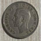 Монета 2 шиллинга 1947 год. Великобритания. Король Георг VI
