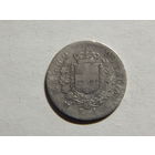 Италия 1 лира 1863г